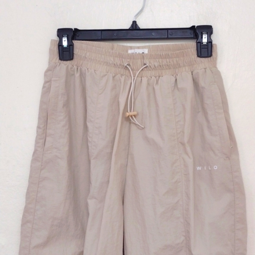 Wilo The Label Tan Elastic Drawstring Waist Parac… - image 3